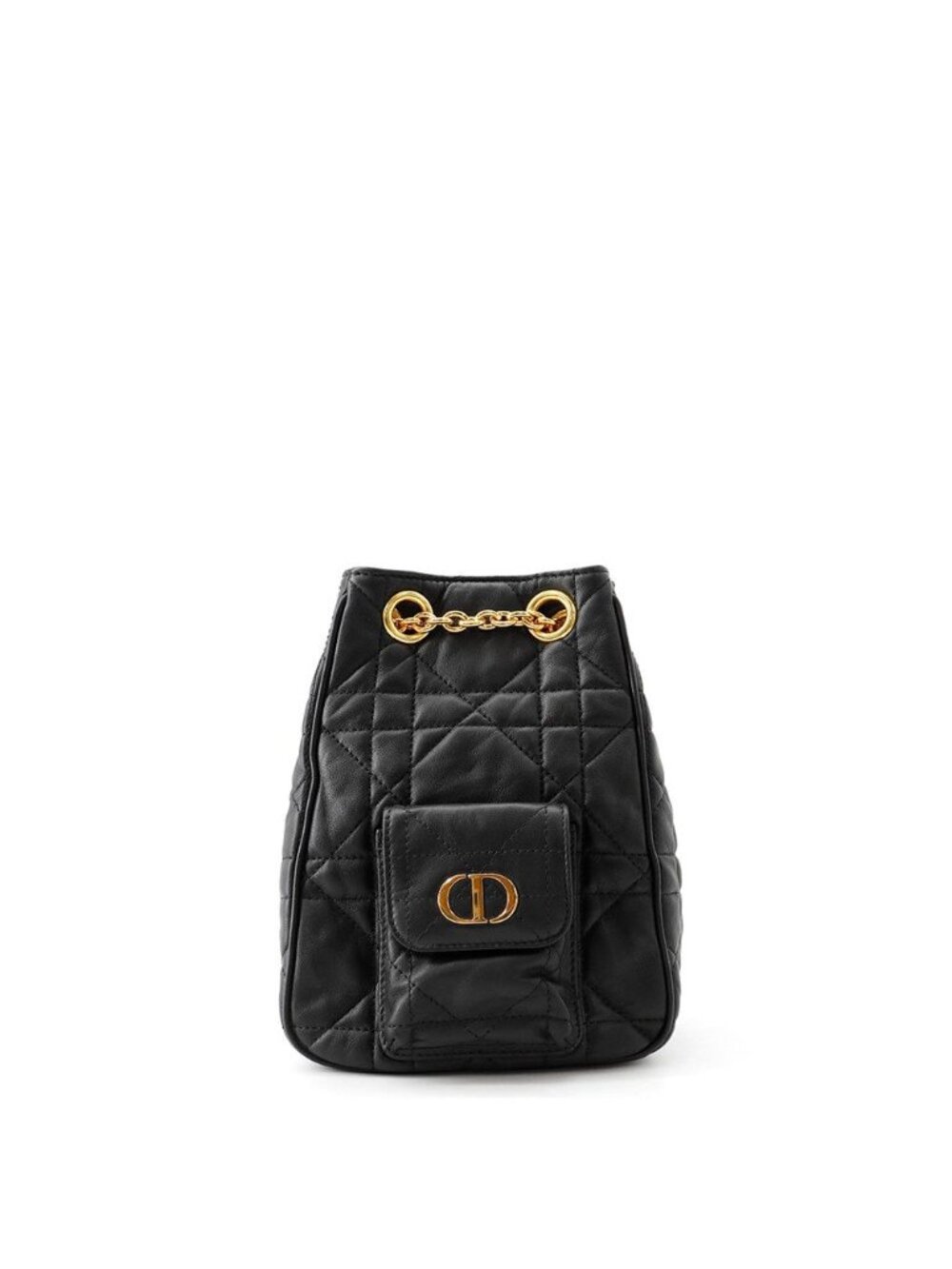 Dior Backpack Caro Lambskin Black